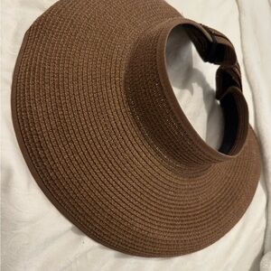 Brown Woven Sun Visor